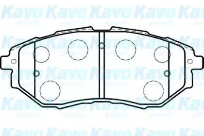 Комплект тормозных колодок (KAVO PARTS: BP-8020)