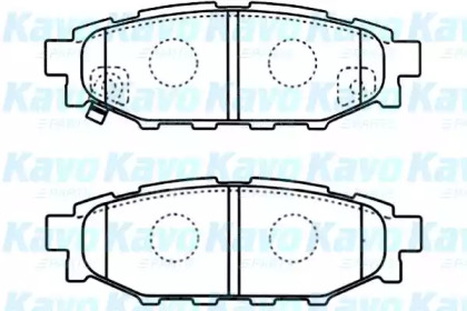 Комплект тормозных колодок (KAVO PARTS: BP-8021)