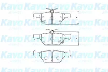 Комплект тормозных колодок (KAVO PARTS: BP-8026)