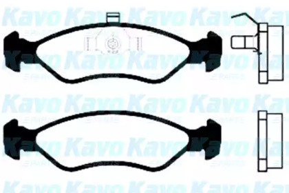 Комплект тормозных колодок (KAVO PARTS: BP-8504)