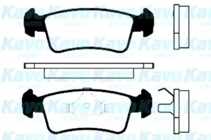 Комплект тормозных колодок (KAVO PARTS: BP-8507)