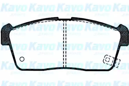 Комплект тормозных колодок (KAVO PARTS: BP-8516)