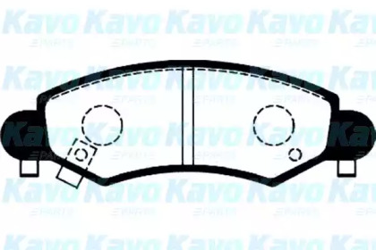 Комплект тормозных колодок (KAVO PARTS: BP-8517)