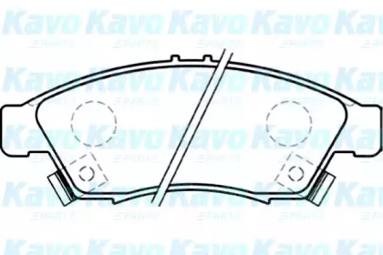 Комплект тормозных колодок (KAVO PARTS: BP-8522)