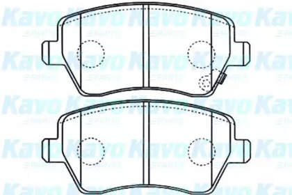 Комплект тормозных колодок (KAVO PARTS: BP-8526)