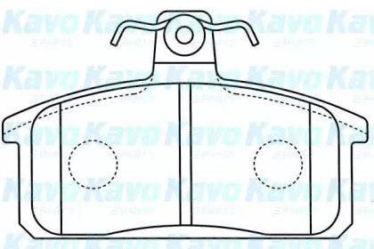 Комплект тормозных колодок (KAVO PARTS: BP-8530)