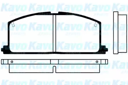 Комплект тормозных колодок (KAVO PARTS: BP-9005)