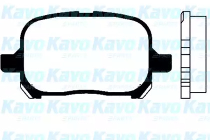 Комплект тормозных колодок (KAVO PARTS: BP-9042)