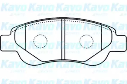 Комплект тормозных колодок (KAVO PARTS: BP-9097)