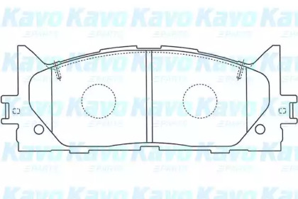 Комплект тормозных колодок (KAVO PARTS: BP-9105)