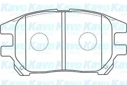 Комплект тормозных колодок (KAVO PARTS: BP-9111)