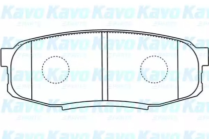 Комплект тормозных колодок (KAVO PARTS: BP-9122)