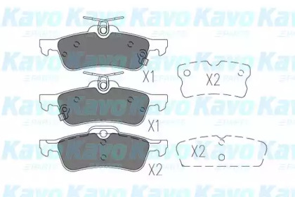 Комплект тормозных колодок (KAVO PARTS: BP-9131)