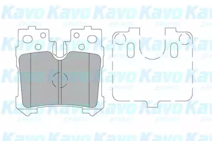 Комплект тормозных колодок (KAVO PARTS: BP-9138)