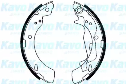 Комлект тормозных накладок (KAVO PARTS: BS-2912)