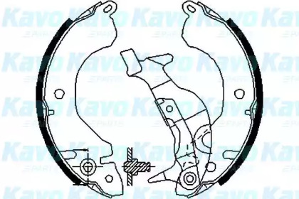 Комлект тормозных накладок (KAVO PARTS: BS-6404)