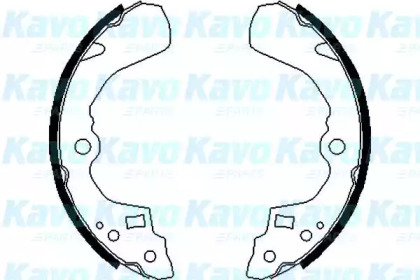 Комлект тормозных накладок (KAVO PARTS: BS-8907)