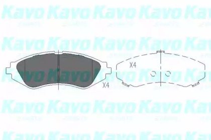 Комплект тормозных колодок (KAVO PARTS: KBP-1008)