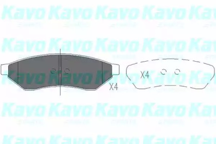 Комплект тормозных колодок (KAVO PARTS: KBP-1015)