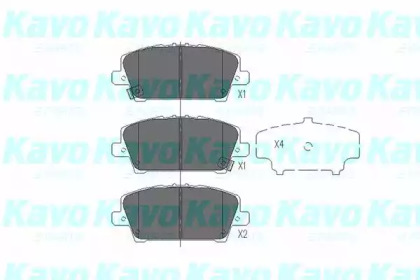 Комплект тормозных колодок (KAVO PARTS: KBP-2013)