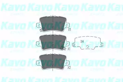 Комплект тормозных колодок (KAVO PARTS: KBP-2014)