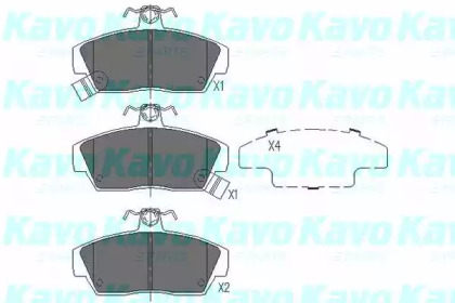 Комплект тормозных колодок (KAVO PARTS: KBP-2023)