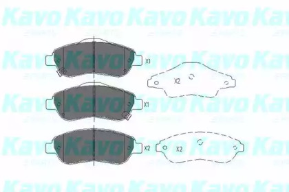 Комплект тормозных колодок (KAVO PARTS: KBP-2041)