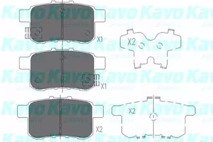 Комплект тормозных колодок (KAVO PARTS: KBP-2044)