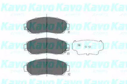 Комплект тормозных колодок (KAVO PARTS: KBP-2046)