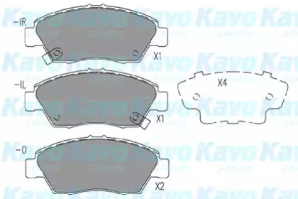 Комплект тормозных колодок (KAVO PARTS: KBP-2056)