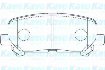 Комплект тормозных колодок (KAVO PARTS: KBP-2061)