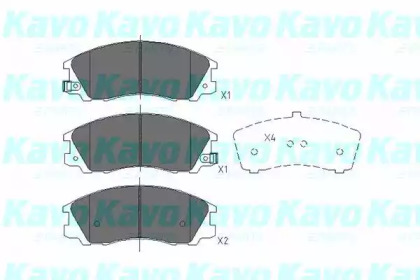 Комплект тормозных колодок (KAVO PARTS: KBP-3016)