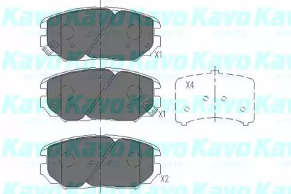 Комплект тормозных колодок (KAVO PARTS: KBP-3020)