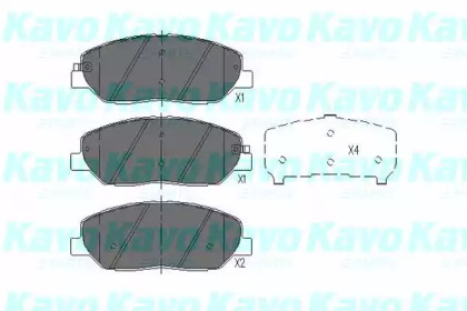 Комплект тормозных колодок (KAVO PARTS: KBP-3023)