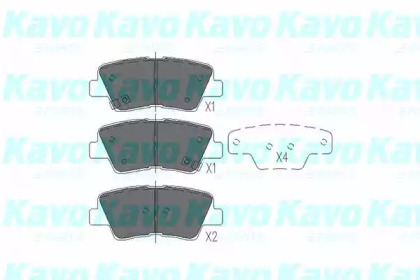 Комплект тормозных колодок (KAVO PARTS: KBP-3025)