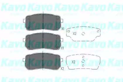 Комплект тормозных колодок (KAVO PARTS: KBP-3026)