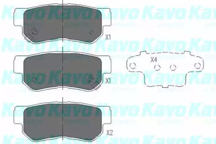 Комплект тормозных колодок (KAVO PARTS: KBP-3035)