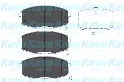 Комплект тормозных колодок (KAVO PARTS: KBP-3036)