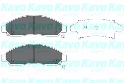 Комплект тормозных колодок (KAVO PARTS: KBP-3513)