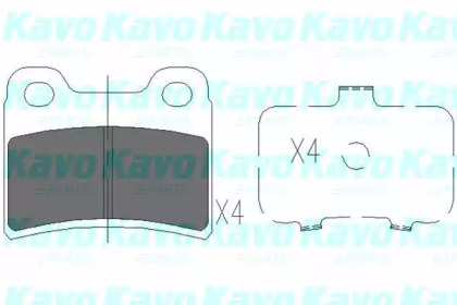 Комплект тормозных колодок (KAVO PARTS: KBP-4011)