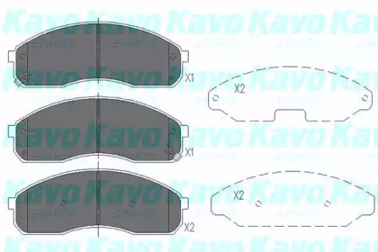 Комплект тормозных колодок (KAVO PARTS: KBP-4012)