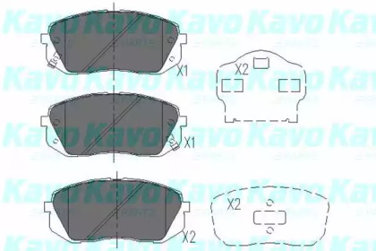 Комплект тормозных колодок (KAVO PARTS: KBP-4018)