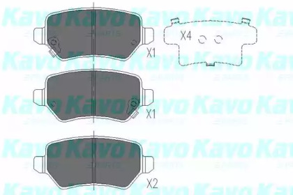 Комплект тормозных колодок (KAVO PARTS: KBP-4020)