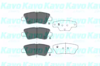 Комплект тормозных колодок (KAVO PARTS: KBP-4022)