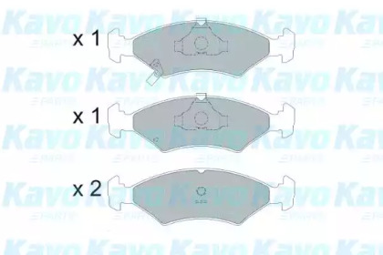 Комплект тормозных колодок (KAVO PARTS: KBP-4026)