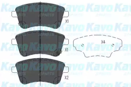 Комплект тормозных колодок (KAVO PARTS: KBP-4028)