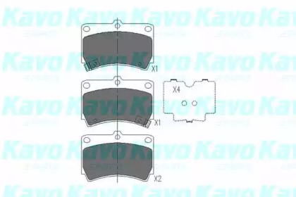 Комплект тормозных колодок (KAVO PARTS: KBP-4501)