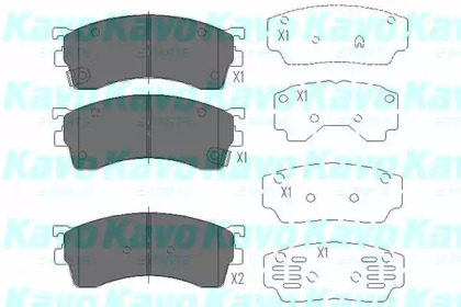 Комплект тормозных колодок (KAVO PARTS: KBP-4503)