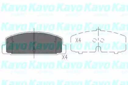 Комплект тормозных колодок (KAVO PARTS: KBP-4506)