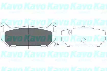 Комплект тормозных колодок (KAVO PARTS: KBP-4508)